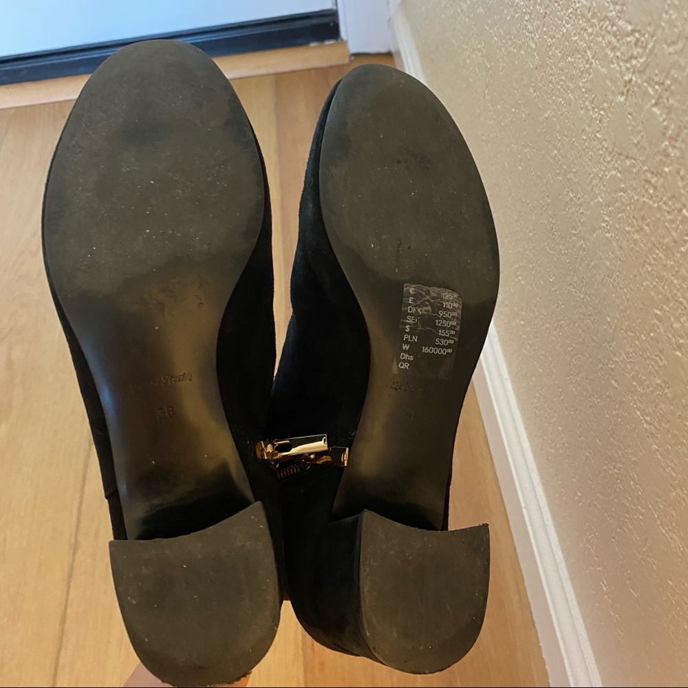 & Other Stories Suede Ankle Boots Black EUR38 US7.5 - Picture 4 of 8